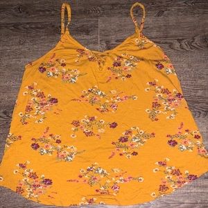 Gold Train Floral Top